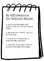 Health Affirmations Notebook