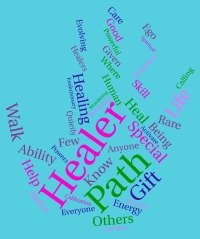 Healer word cloud