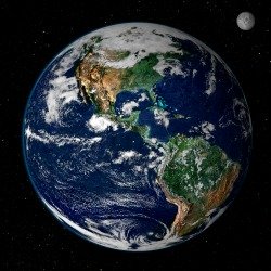 Earth from space, By NASA/GSFC/Reto Stöckli, Nazmi El Saleous, and Marit Jentoft-Nilsen - http://earthobservatory.nasa.gov/IOTD/view.php?id=885, Public Domain, https://commons.wikimedia.org/w/index.php?curid=2561260