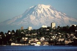 Mt. Rainier from Tacoma, home of the Daphne Michaels Institute