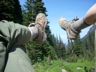 Image: Relaxing on Mt. Rainier